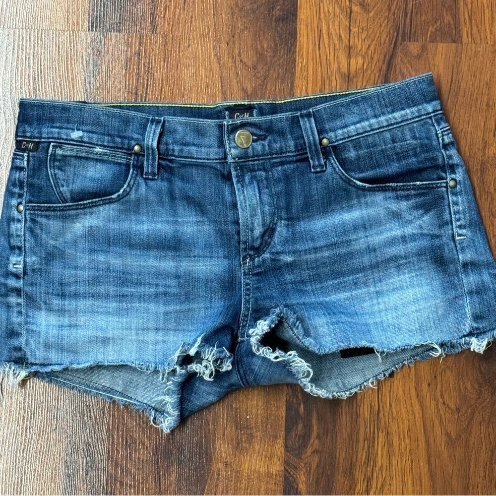Citizens of Humanity Denim Shorts Dark Wash Size 27 Raw Hem